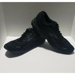 Brooks Ghost 13 Triple Black Running Shoes Med D 1103481D072 Mens Size 10 1/2
